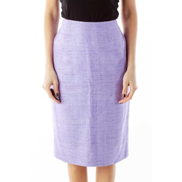 P.A.R.O.S.H. purple wild silk high waist pencil skirt NWT size 4 - Picture 3 of 13
